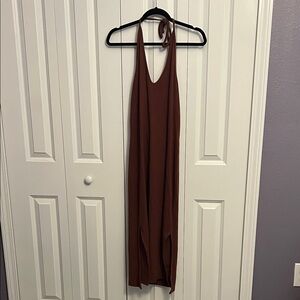 Old Navy Halter Brown Dress